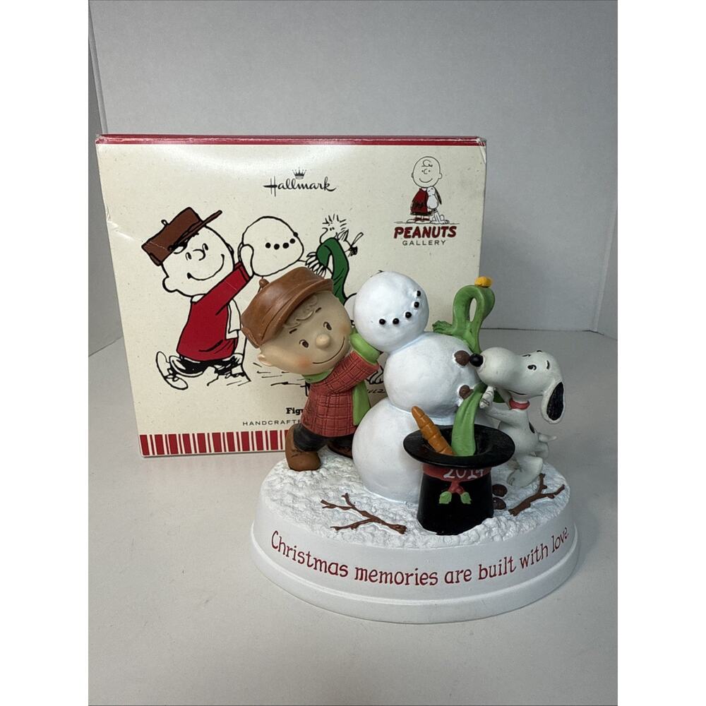 Hallmark Peanuts Gallery 2014 Christmas Memories Are Built With Love Figurine
